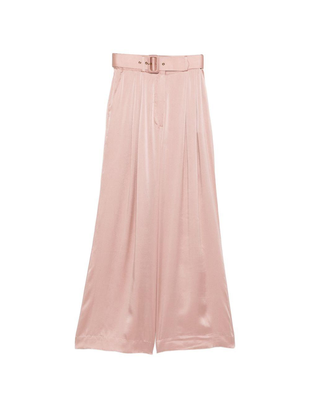 PANTALONI A GAMBA AMPIA CON CINTURA in rosa Zimmermann - donna 