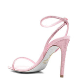Sandali con cristalli in rosa Rene caovilla - donna 