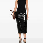 Canotta in cotone in nero Loulou De Saison - donna 