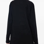 T-shirt a maniche lunghe con logo in nero Y-3 - uomo 