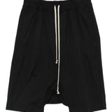 Bermuda con cavallo basso in nero Rick owens - uomo 