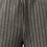 Pantaloncini a righe con coulisse in grigio Dries van noten - uomo 