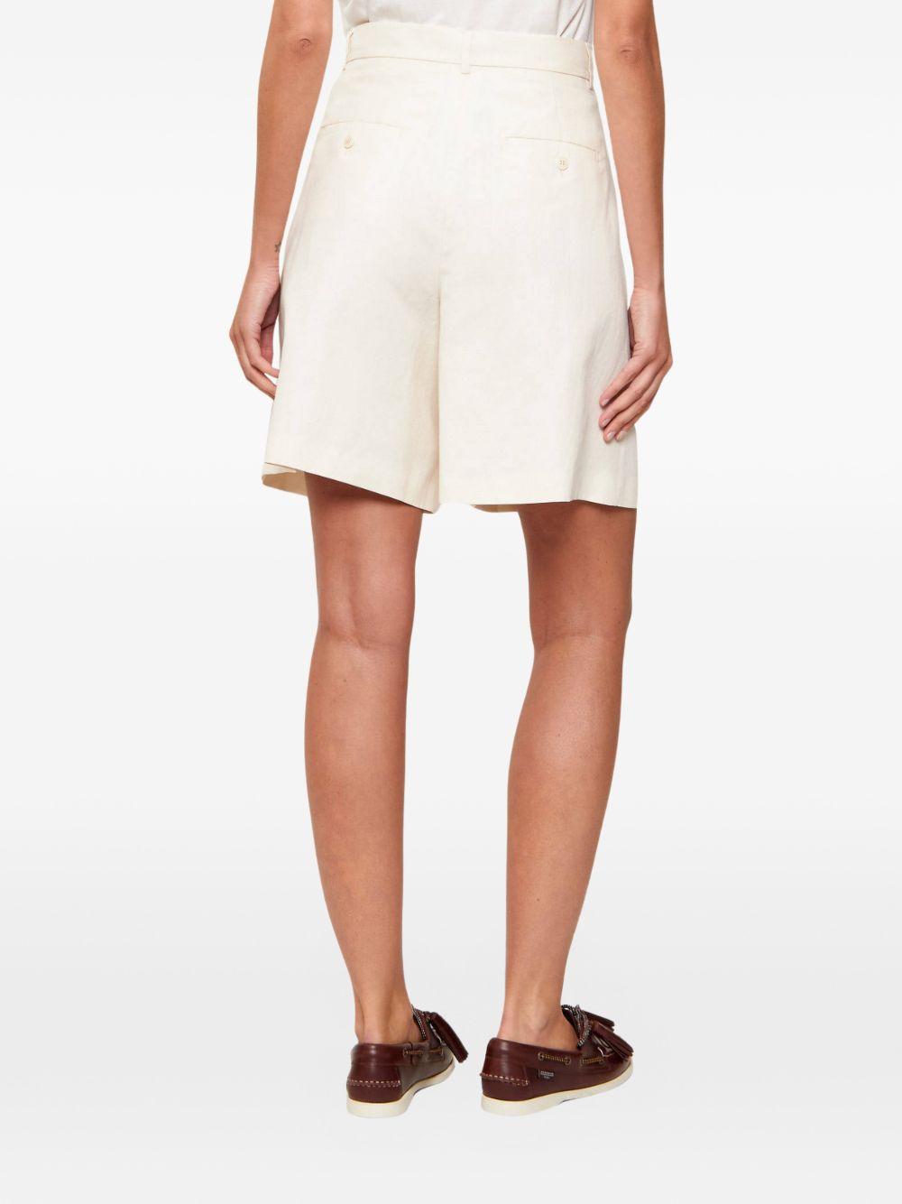 Pantaloncini plissettati in bianco Maxmara weekend - donna 