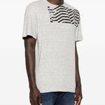 T-shirt a manica corta in grigio Golden goose - unisex 
