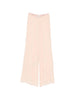 Pantaloni a palazzo con vita elasticata in rosa Forte forte - donna