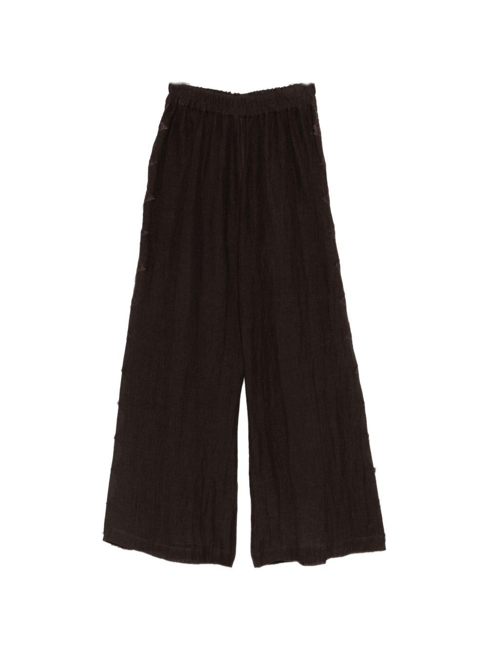 Pantaloni a gamba ampia in bianco Maurizio - donna 