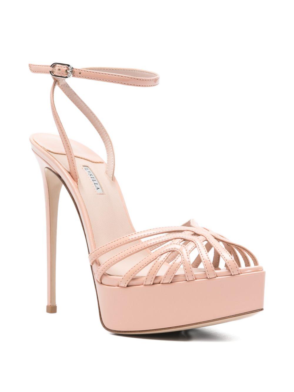Sandali con plateau embrace in rosa Le silla - donna 