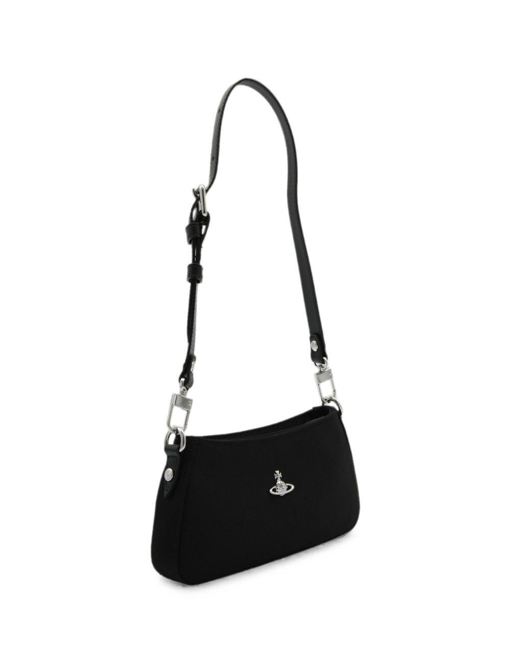 Borsa Tasha con logo Orb in nero 