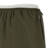 Minigonna con coulisse in vita in verde Alexander wang - donna 