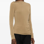 t-shirt arricciato gomma in beige Maxmara - donna 