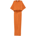 Abito drappeggiato con cut-out di Anja in arancione The andamane - donna 