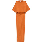 Abito drappeggiato con cut-out di Anja in arancione The andamane - donna 