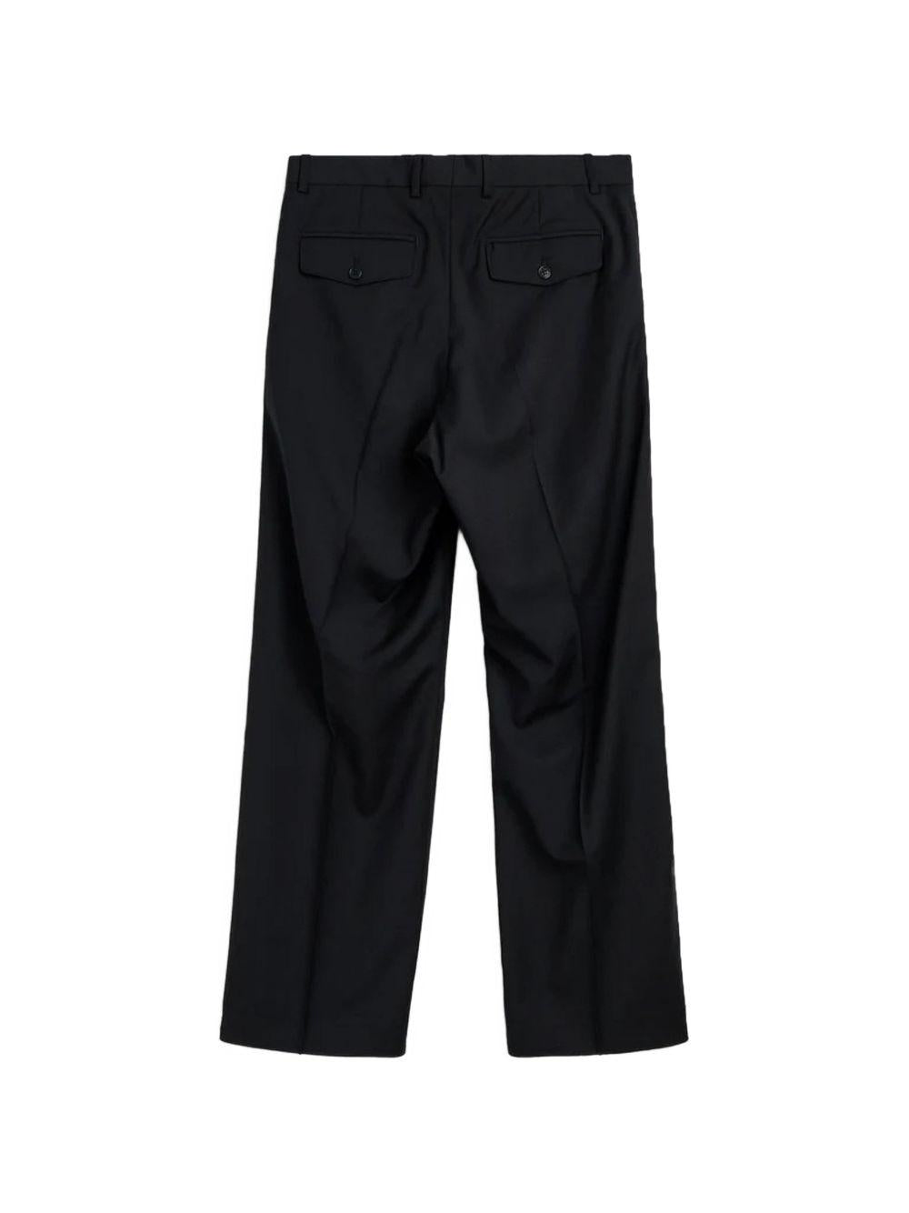 Pantaloni a gamba ampia in nero Sunflower - uomo 