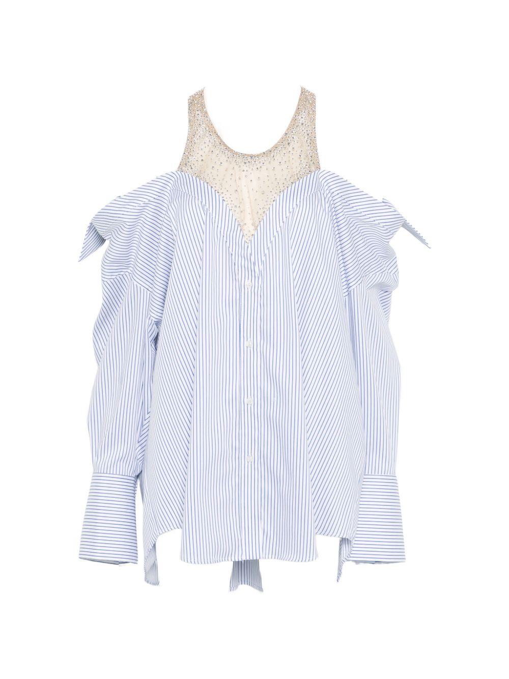 Miniabito a maniche lunghe con cristalli in celeste Giuseppe di morabito - donna 