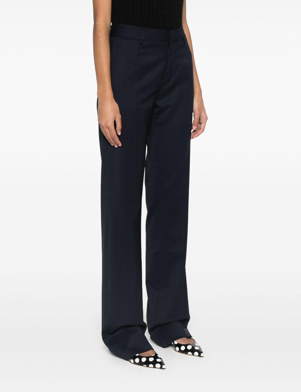 Pantaloni a gamba dritta in blu Alessandra rich - donna 