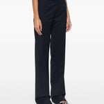 Pantaloni a gamba dritta in blu Alessandra rich - donna 
