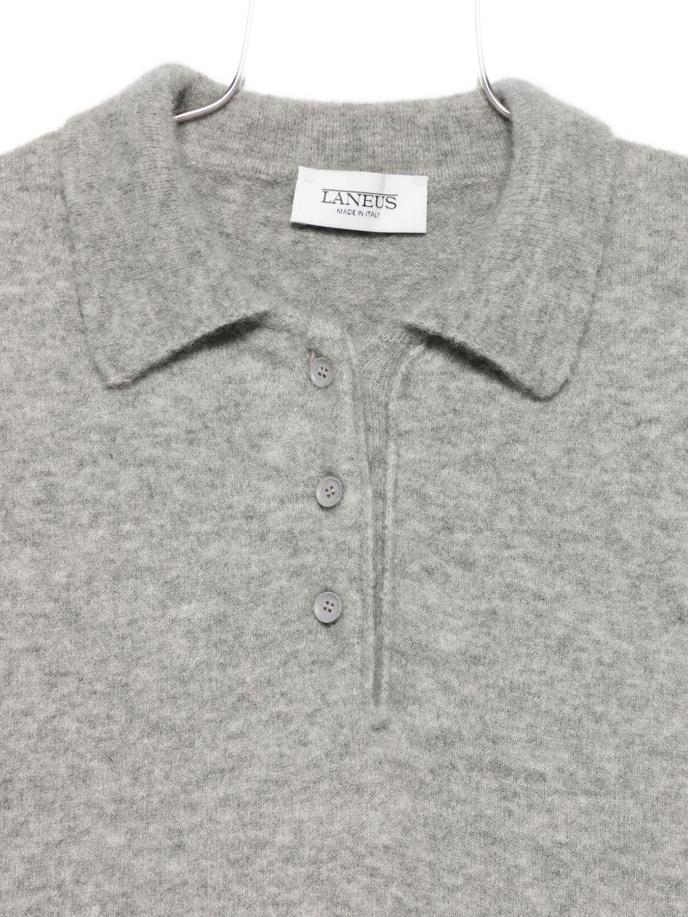 Polo con bottoni in grigio Laneus - donna 