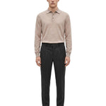 Pantaloni sartoriali in lana grigio antracite 