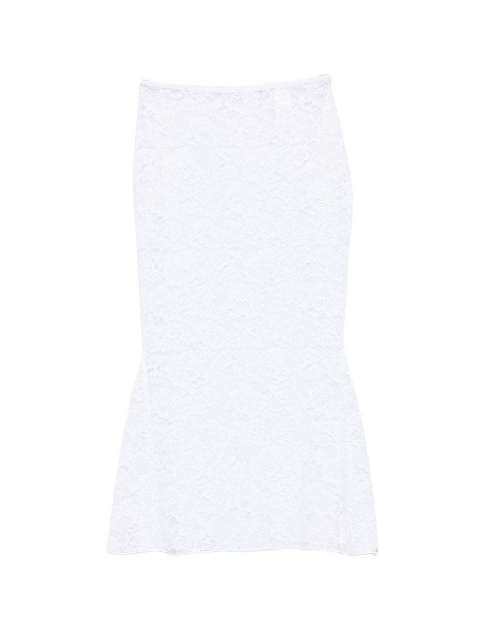 Gonna midi in pizzo in bianco Oséree - donna 