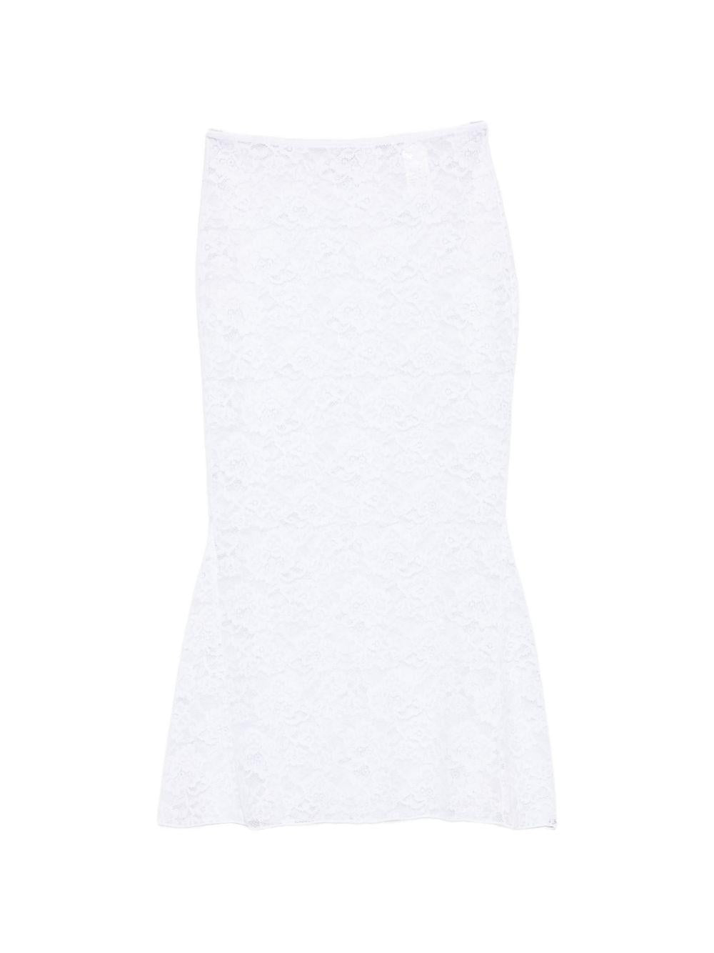 Gonna midi in pizzo in bianco Oséree - donna 