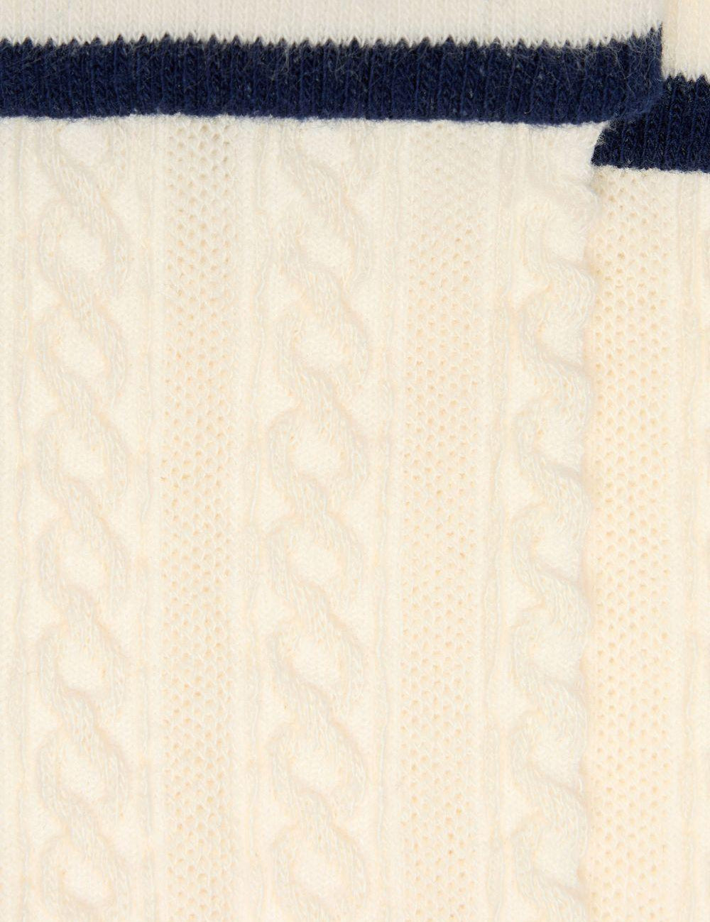 Calzini in maglia a trecce in beige Golden goose - uomo 