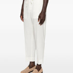 Pantaloni corti con coulisse in vita in bianco Briglia 1949 - uomo 