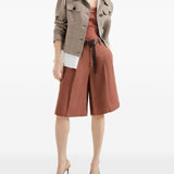 Shorts con chiusura nascosta in arancione Brunello cucinelli - donna 