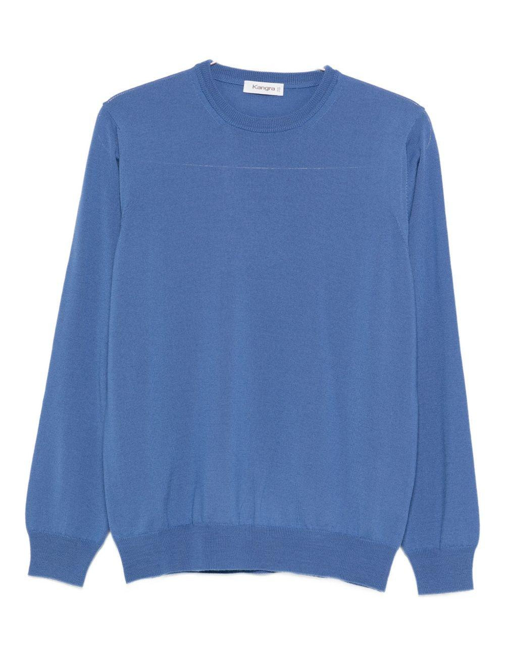 Maglione a girocollo in blu Kangra - uomo 
