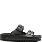 Ciabatte Arizona in pelle in nero Birkenstock - unisex 