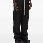 Pantaloni ampi Geth in lana nera 