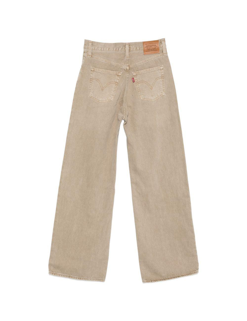 Jeans a gamba larga con costine torace in marrone  Levi's - donna 