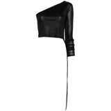 Top monospalla  in nero Rick owens drkshdw - donna 