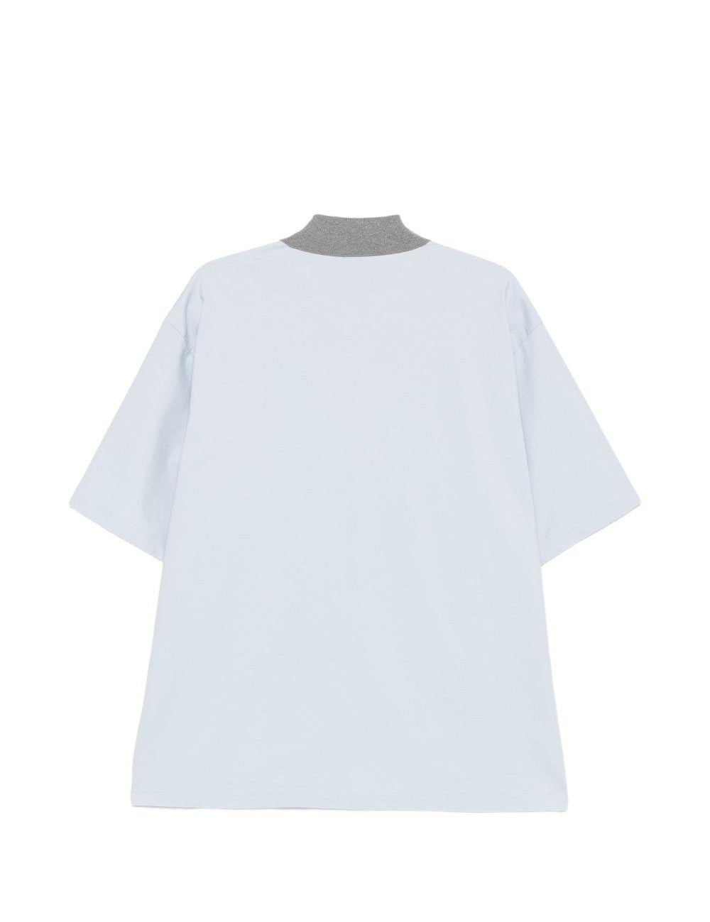 Polo con bottoni in azzurro e grigio Kolor - uomo 