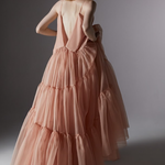 Abito poppy in seta in rosa Temily - donna 