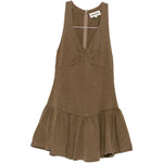 Abito con scollo a V in verde Shushu/tong - donna 