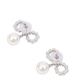 Orecchini con perle in argento Self-portrait - donna 