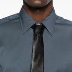 Camicia con bottoni in blu Lardini - uomo 