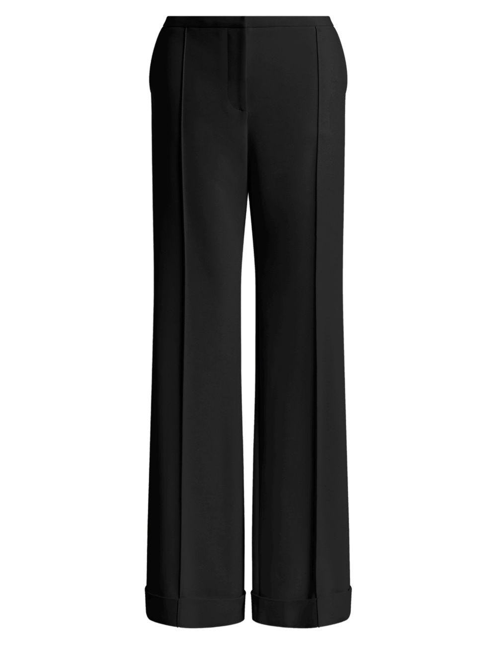 Pantaloni con piega stirata in nero Alberta ferretti - donna 