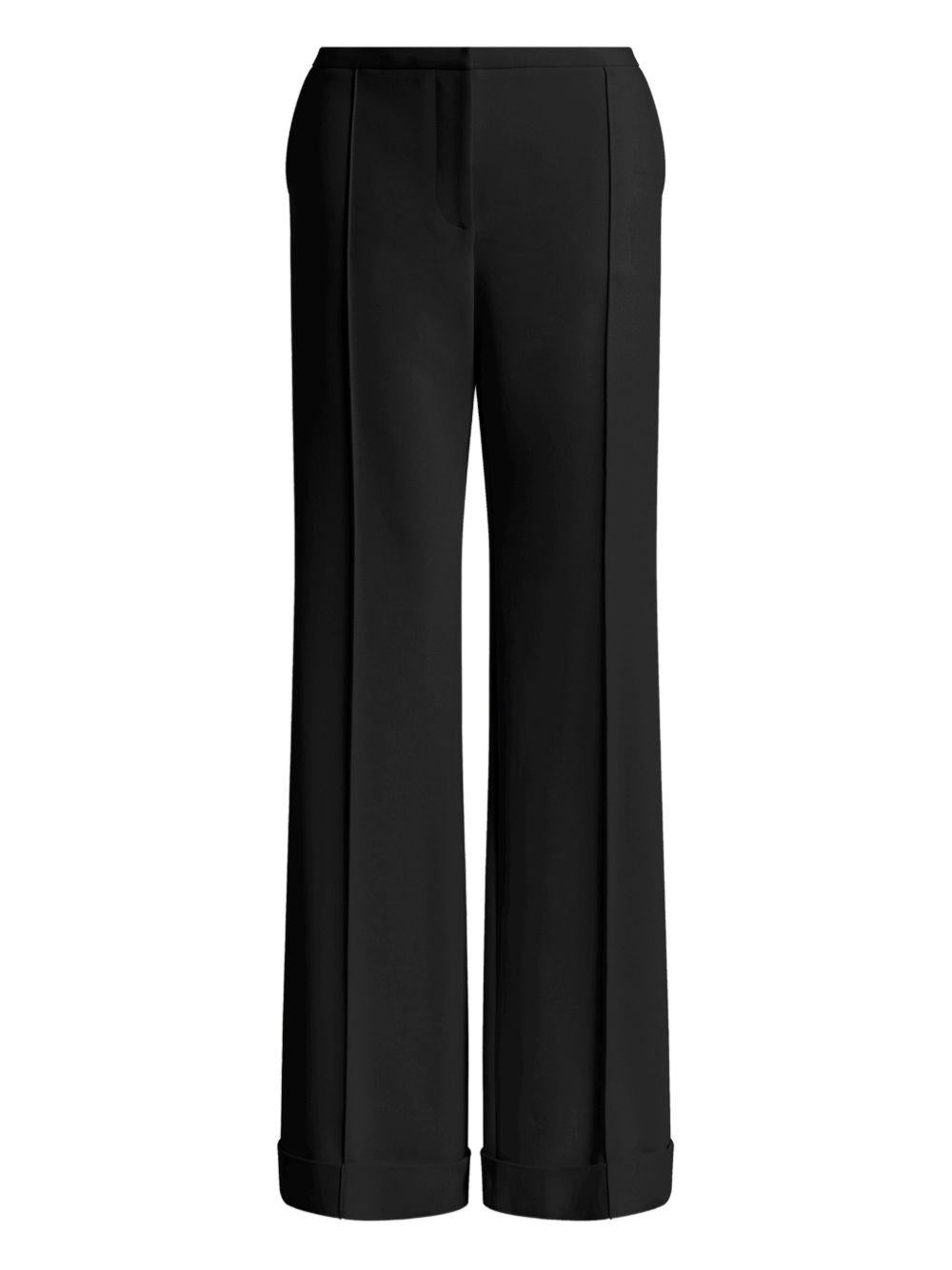 Pantaloni con piega stirata in nero Alberta ferretti - donna 
