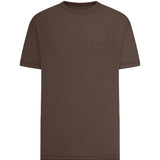 T-shirt a maniche corte in marrone Lemaire - uomo 