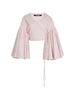Blusa con maniche voluminose le cache coeur paysanin in rosa Jacquemus - donna