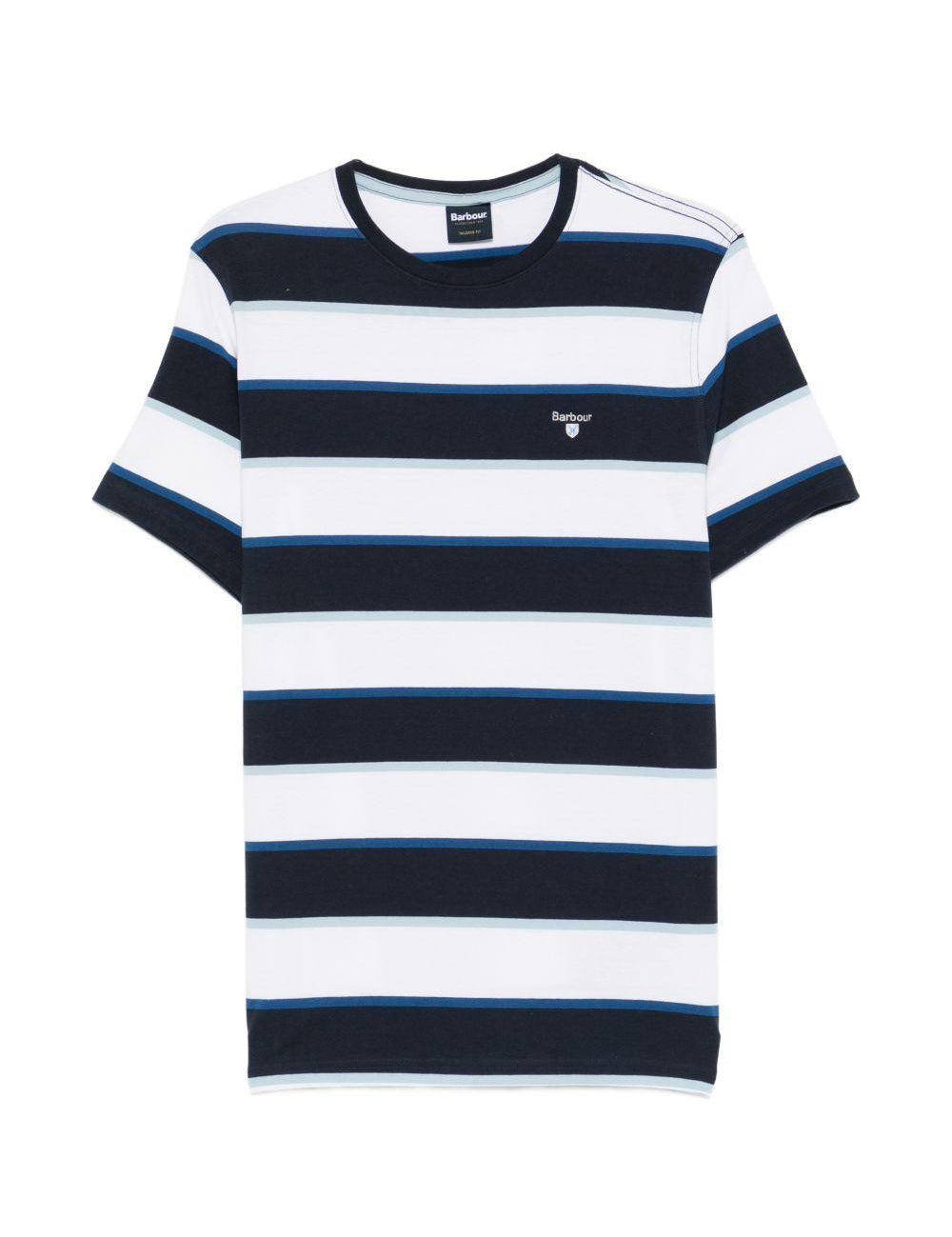 T-shirt a righe multicolore Barbour - uomo 