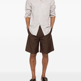 Shorts con coulisse in marrone Grayed - uomo 