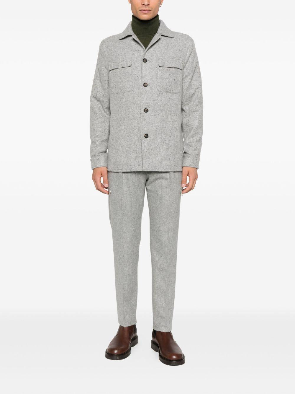 Giacca-camicia con tasche in grigio Eleventy - uomo 