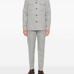 Giacca-camicia con tasche in grigio Eleventy - uomo 