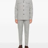 Giacca-camicia con tasche in grigio Eleventy - uomo 