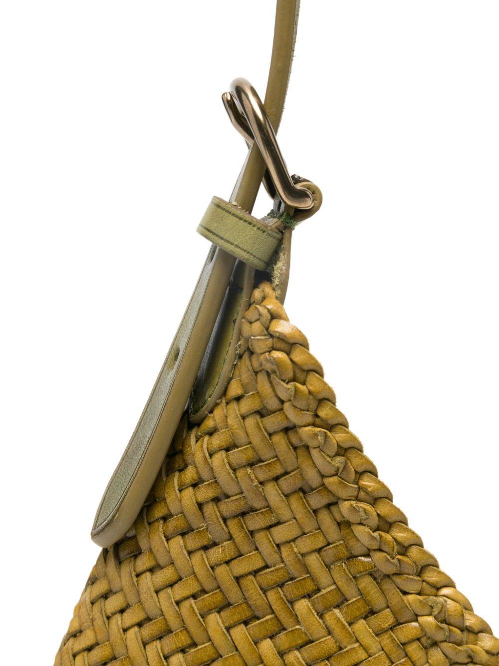 BORSA A SPALLA LUNA MEZZA IN VERDE BAMBOO - DONNA 