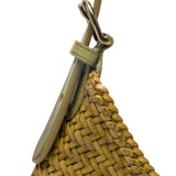 BORSA A SPALLA LUNA MEZZA IN VERDE BAMBOO - DONNA 