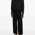 T-shirt a maniche lunghe in nero Lemaire - uomo 