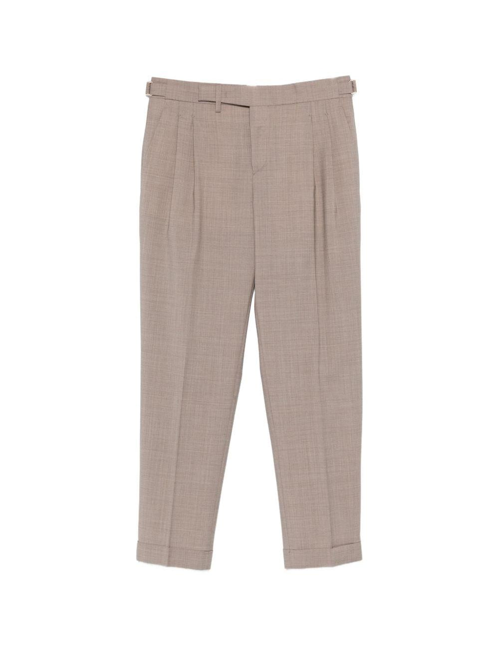 Pantaloni con pieghe e risvolto in marrone Briglia 1949- donna 